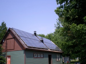 solcan™ Solar Thermal Panel Array, Domestic Hot Water Heating System, Rideau Acres Campground
