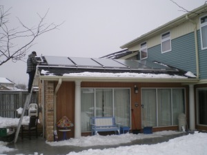 solcan™ Solar Thermal Panel Array, Combination Heating System, Stratford, ON